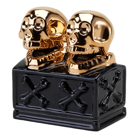 Dualskull Incense Chamber Black/gold