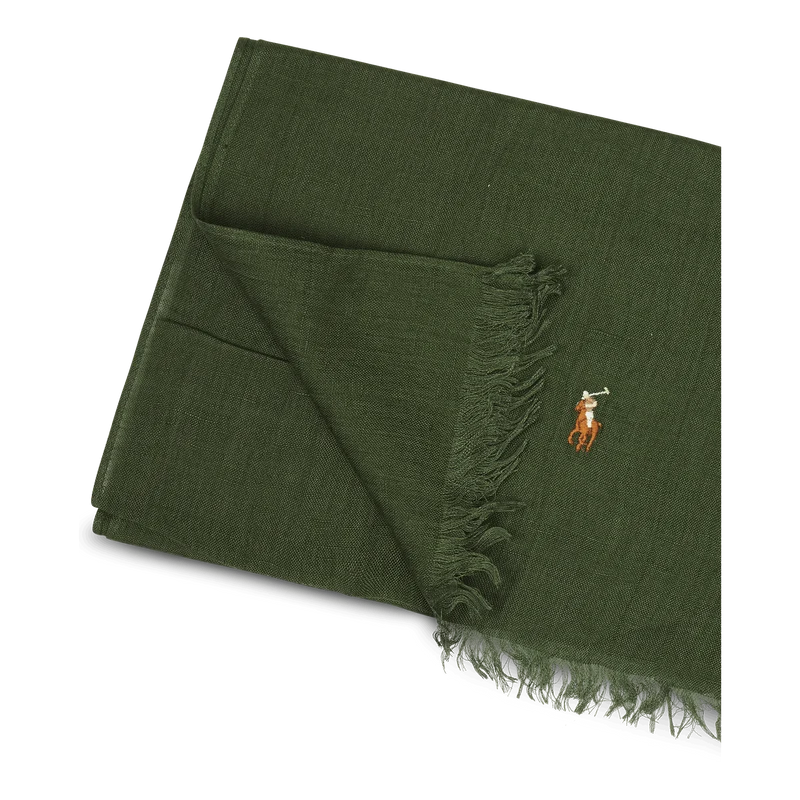 Polo Ralph Lauren Linen Scarf Washed Forest