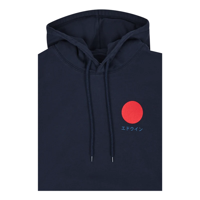 Japanese Sun Hoodie Sweat Navy Blazer Garment Washed