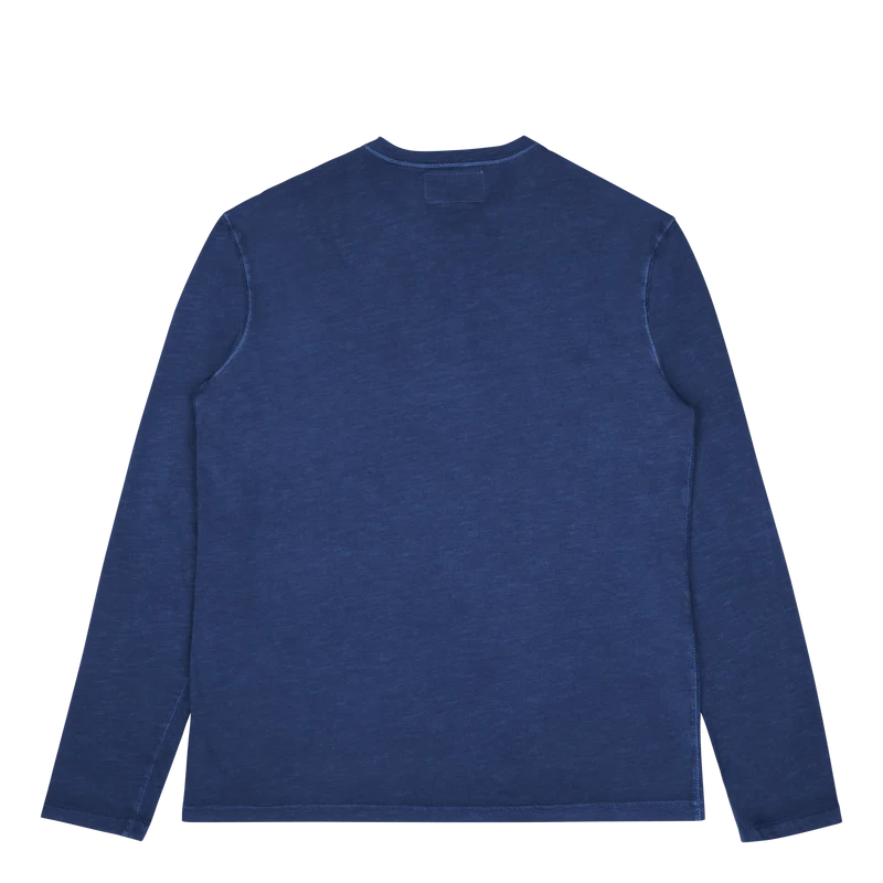 Slub Jersey Henley Shirt Old Royal