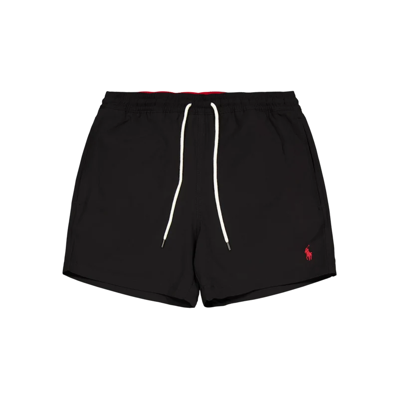 4.5-Inch Traveler Slim Fit Swim Trunk Polo Black
