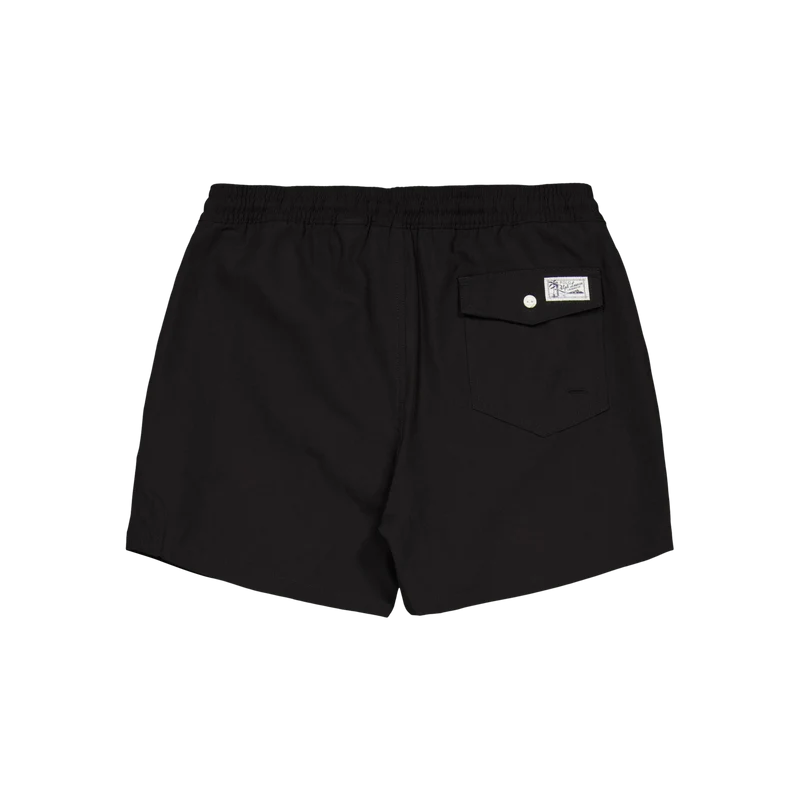 4.5-Inch Traveler Slim Fit Swim Trunk Polo Black