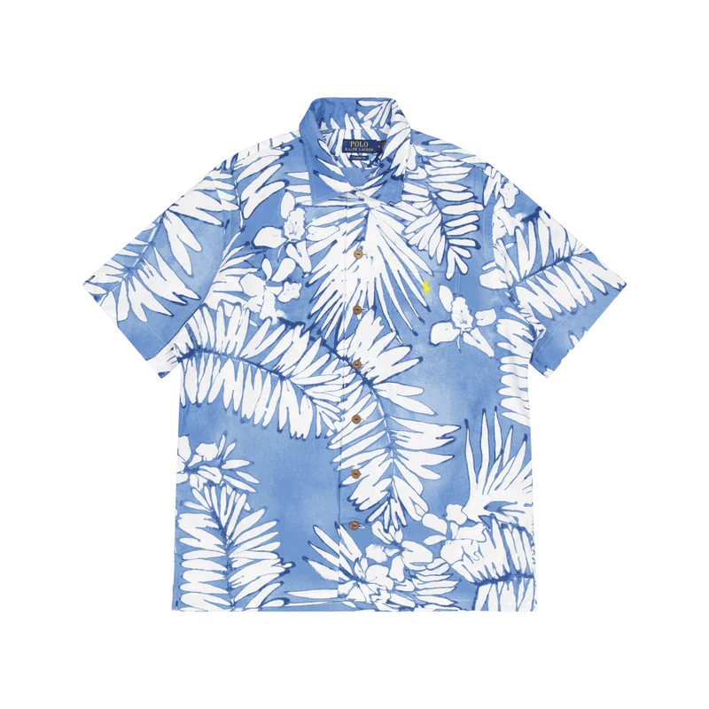 Classic Fit Camp Shirt Palms Batik