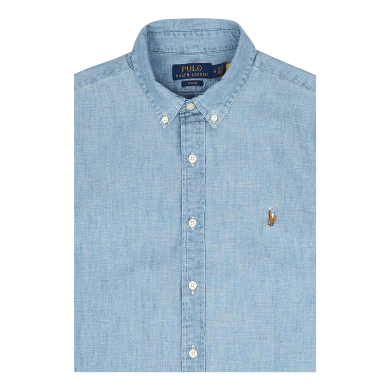 Polo Ralph Lauren Chambray Long Sleeve Shirt 001 Chambray