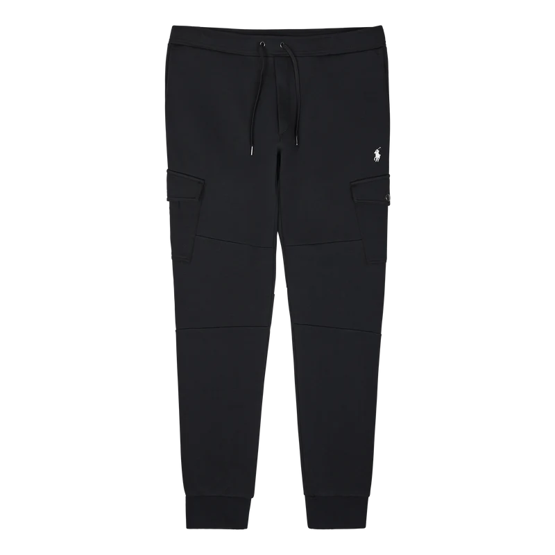 Double-Knit Cargo Jogger Pant Polo Black