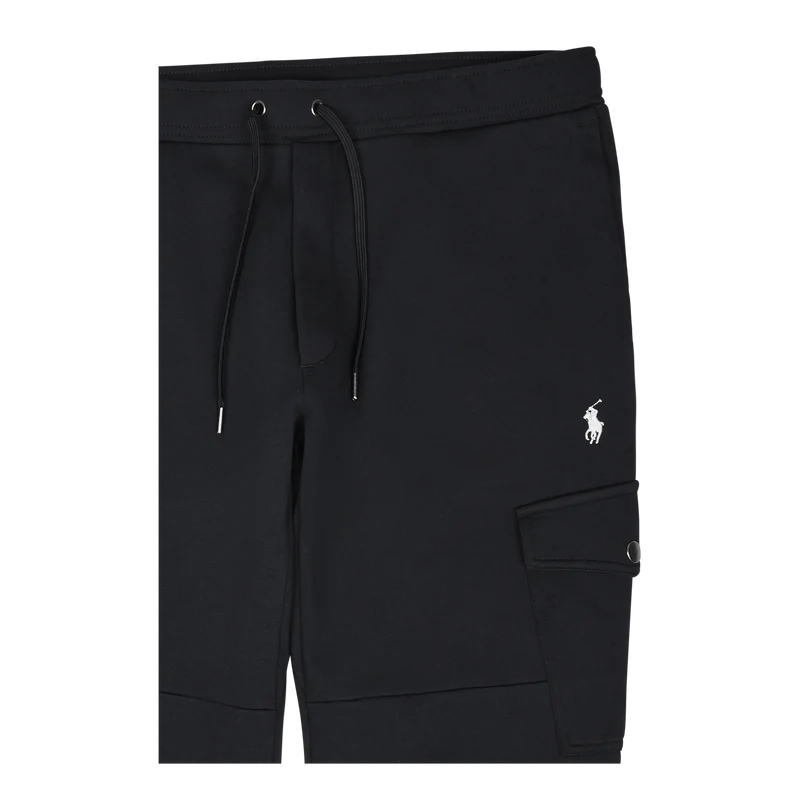 Double-Knit Cargo Jogger Pant Polo Black