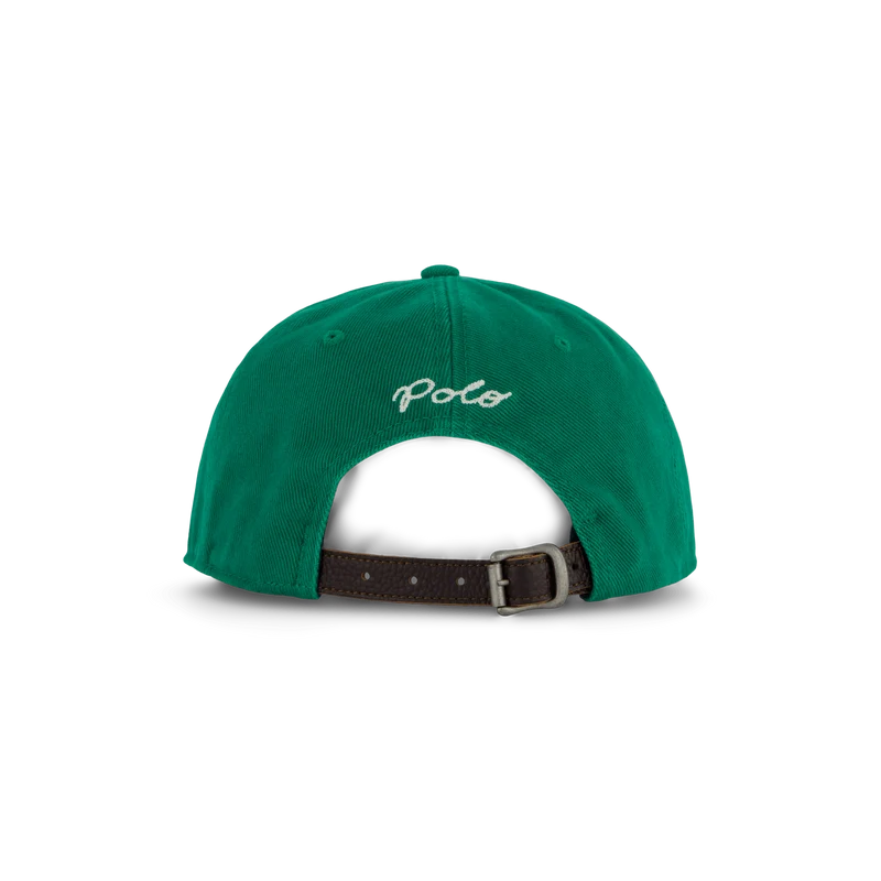 Chenille-Patch Twill Ball Cap Primary Green