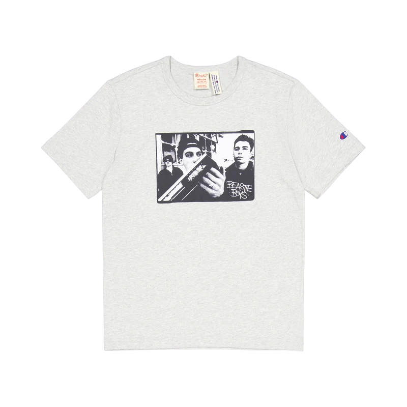 Crewneck T-shirt Gray Melange Light