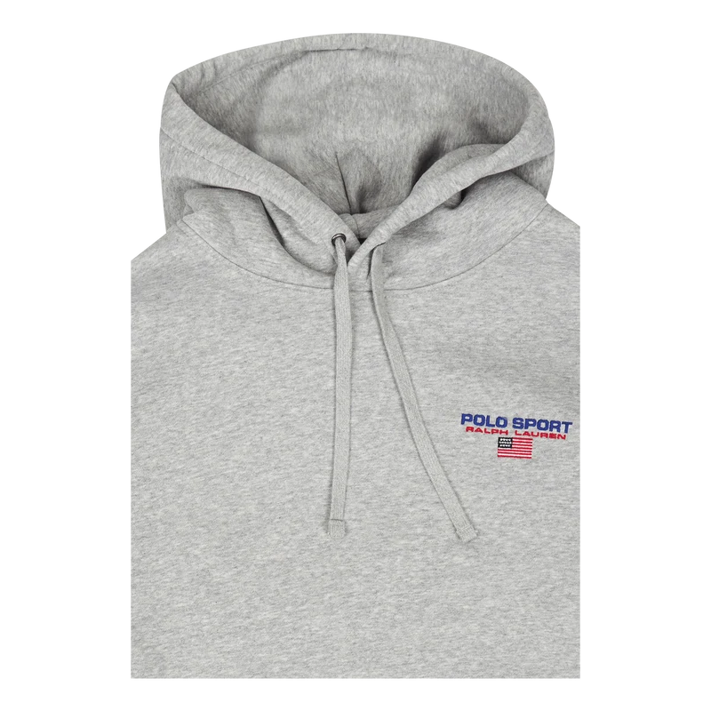 Polo Sport Fleece Hoodie Andover Heather/Red