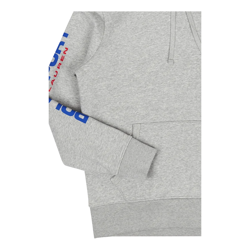 Polo Sport Fleece Hoodie Andover Heather/Red