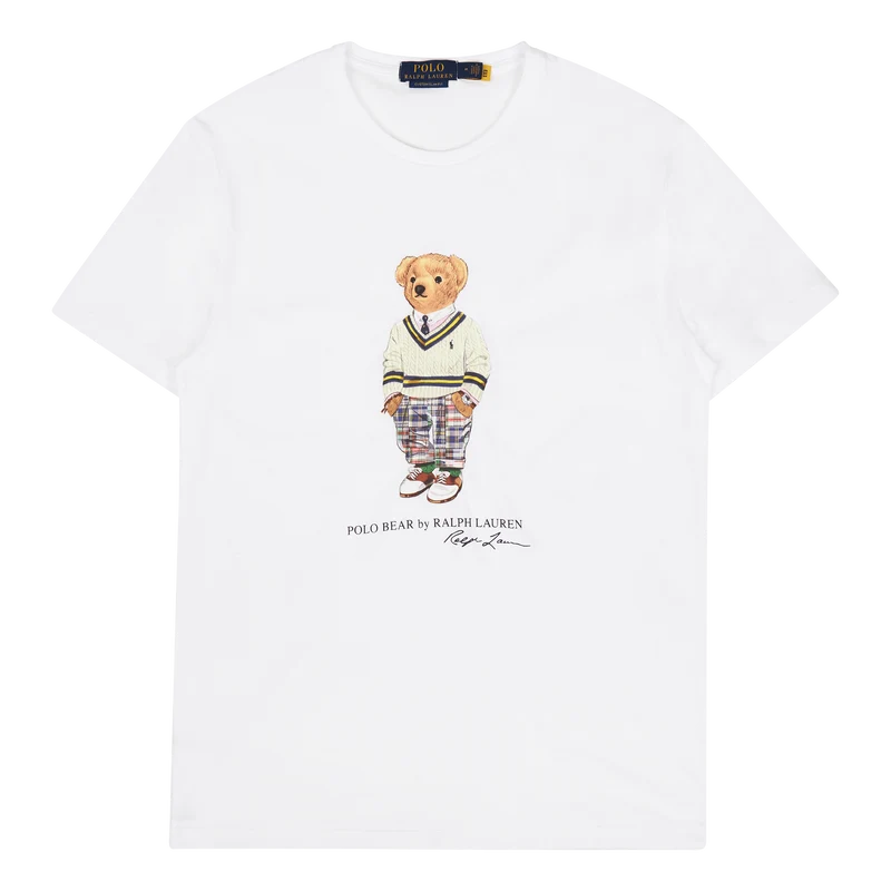 Polo Ralph Lauren Custom Slim Fit Crew Neck T-sh Sp23 Prp Hptn Bear