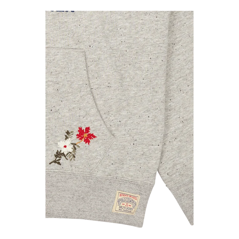 Polo Bear Fleece Hooded Sweatshirt Brooklyn Htr/Dark Vintage Htr