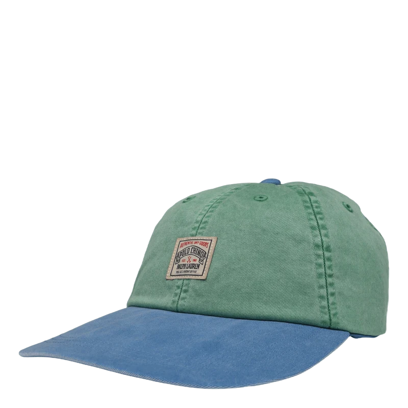 Cotton Chino Long-Bill Cap Raft Green
