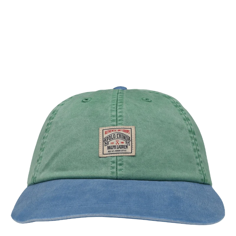 Cotton Chino Long-Bill Cap Raft Green