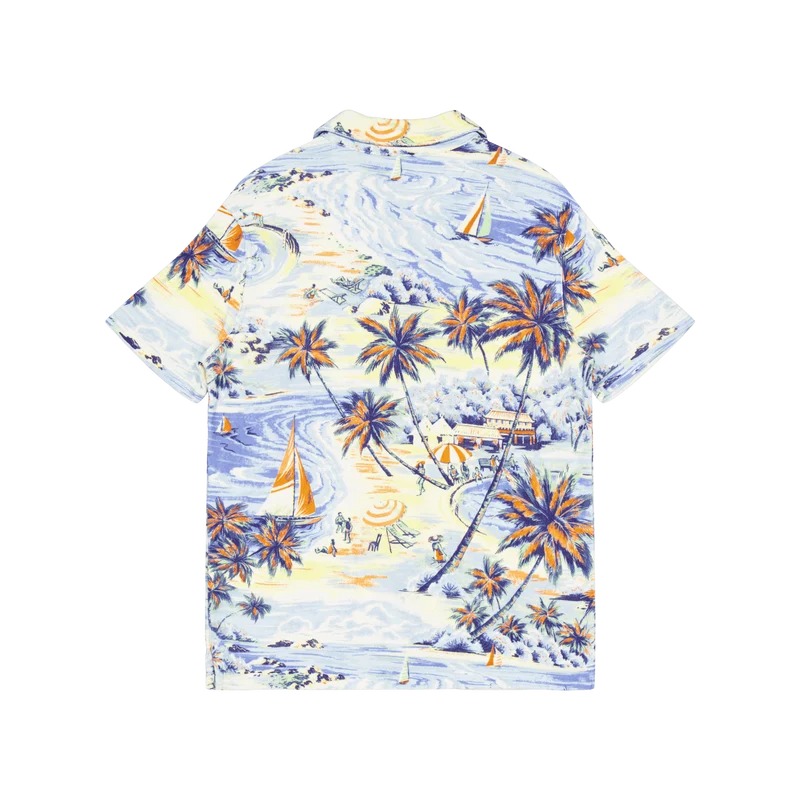 Polo Ralph Lauren Aop S/s Shirt Hawaiian Beach Bazaar