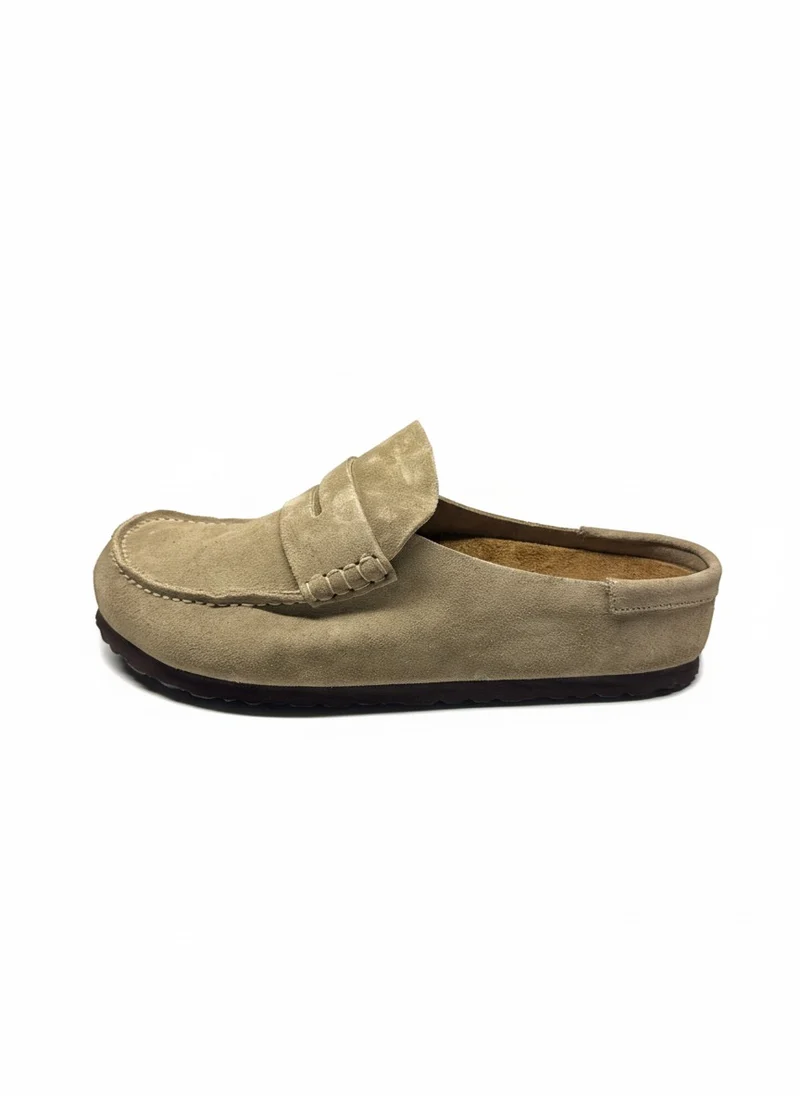 Naples Wrapped Suede Leather Unisex Regular taupe