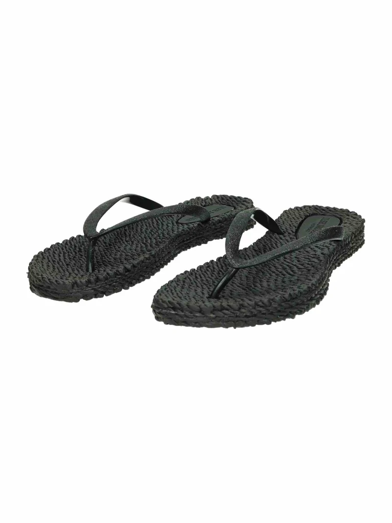 Flip Flop with Glitter black