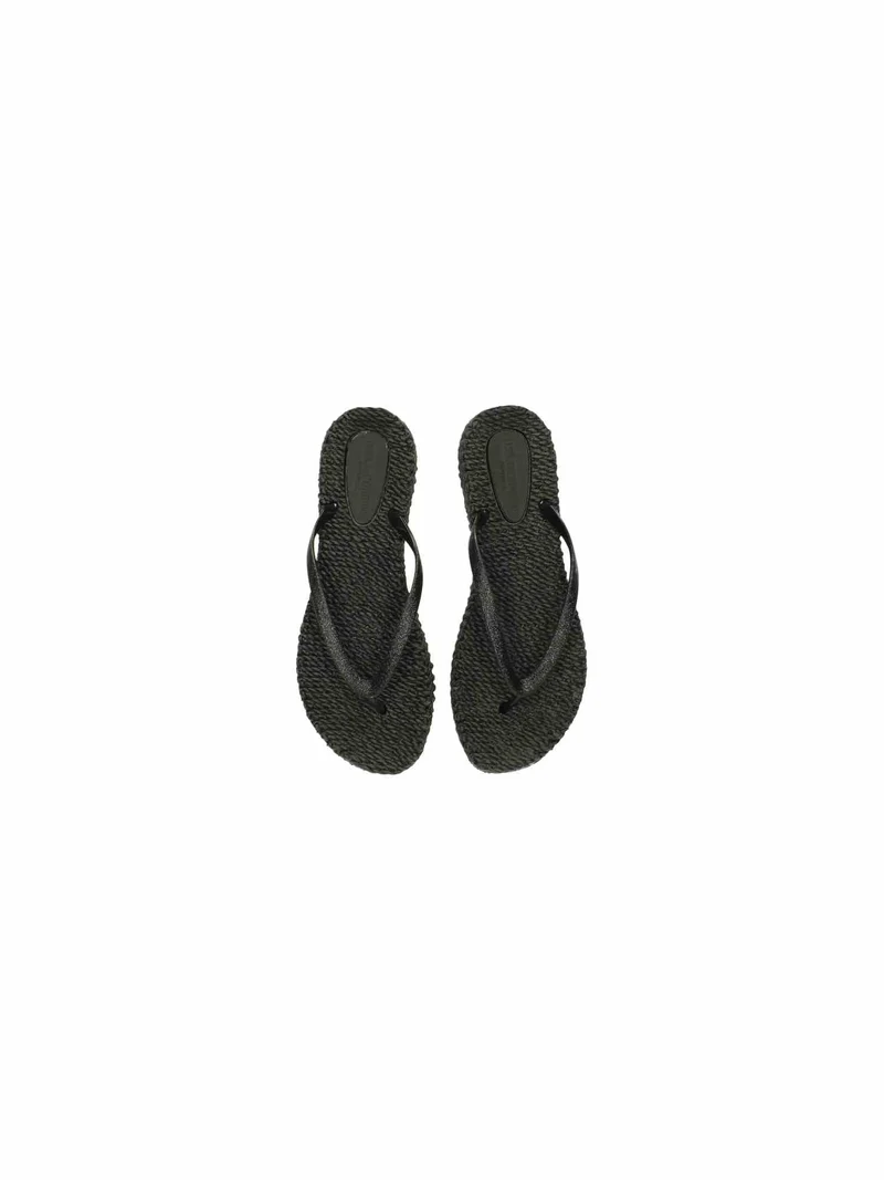 Flip Flop with Glitter black