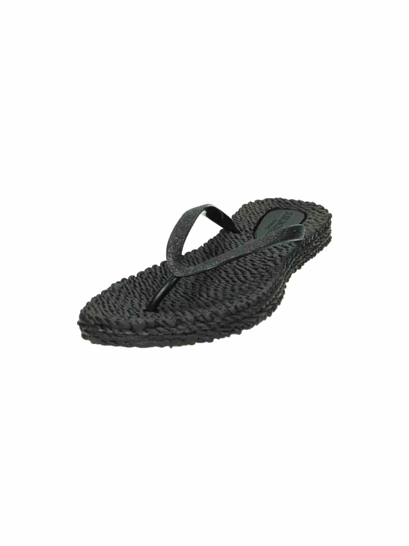 Flip Flop with Glitter black