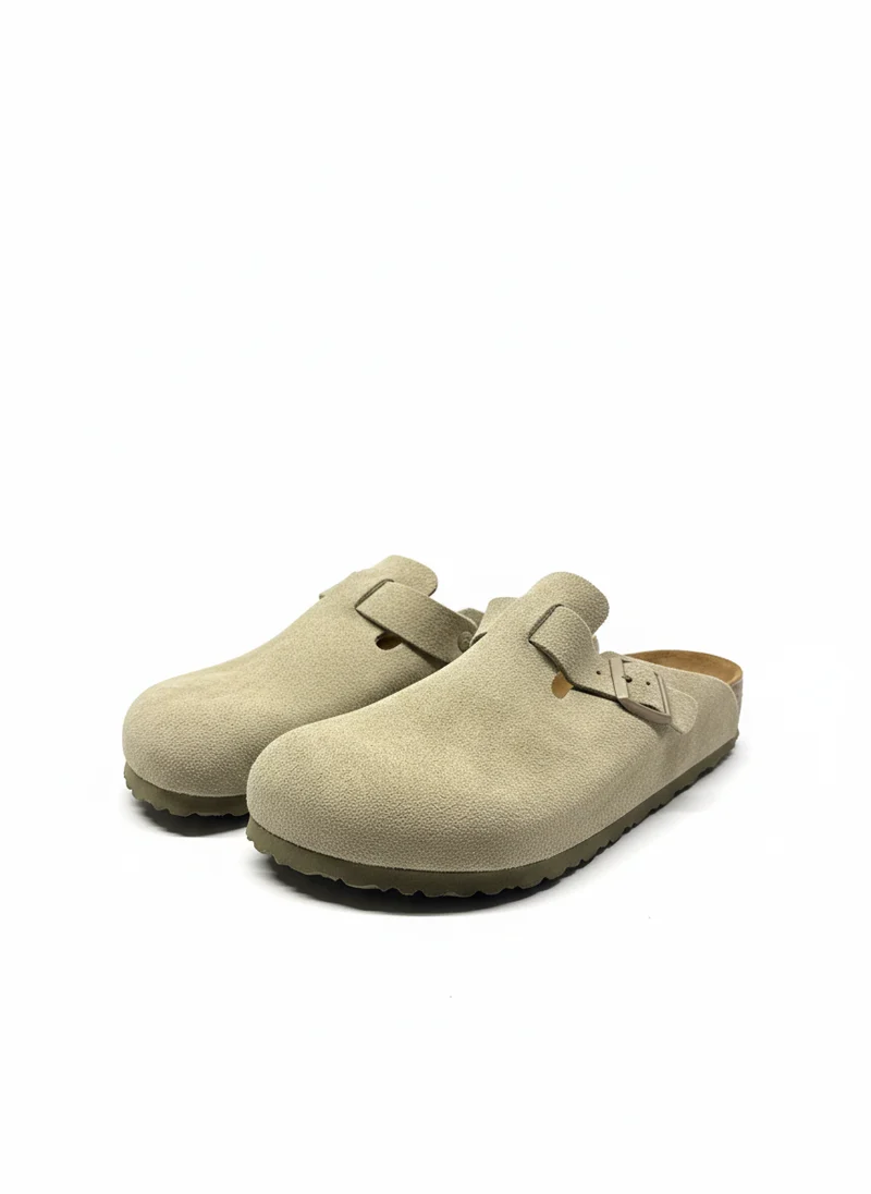 Boston Suede Leather Regular faded khaki