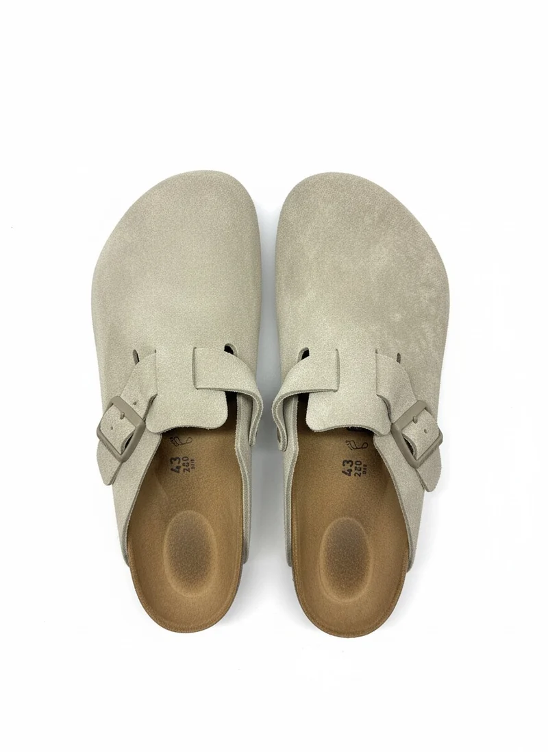 Boston Suede Leather Regular faded khaki