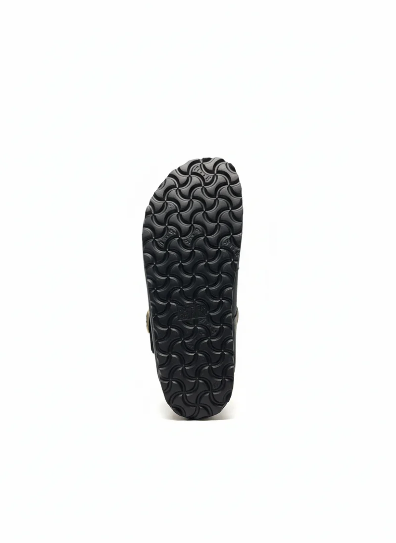 Arizona Big Buckle Nubuck Leather Women Narrow black