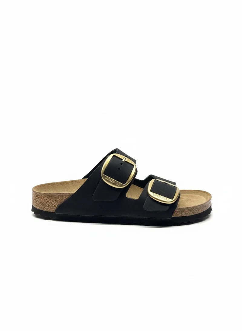 Arizona Big Buckle Nubuck Leather Women Narrow black