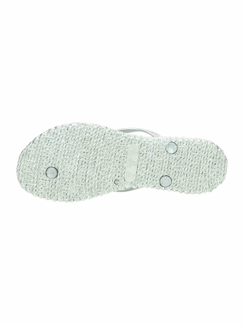 Flip Flop with Glitter silver