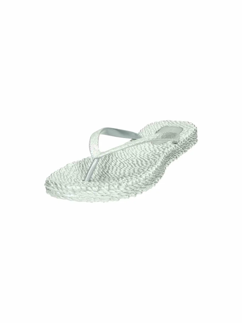 Flip Flop with Glitter silver