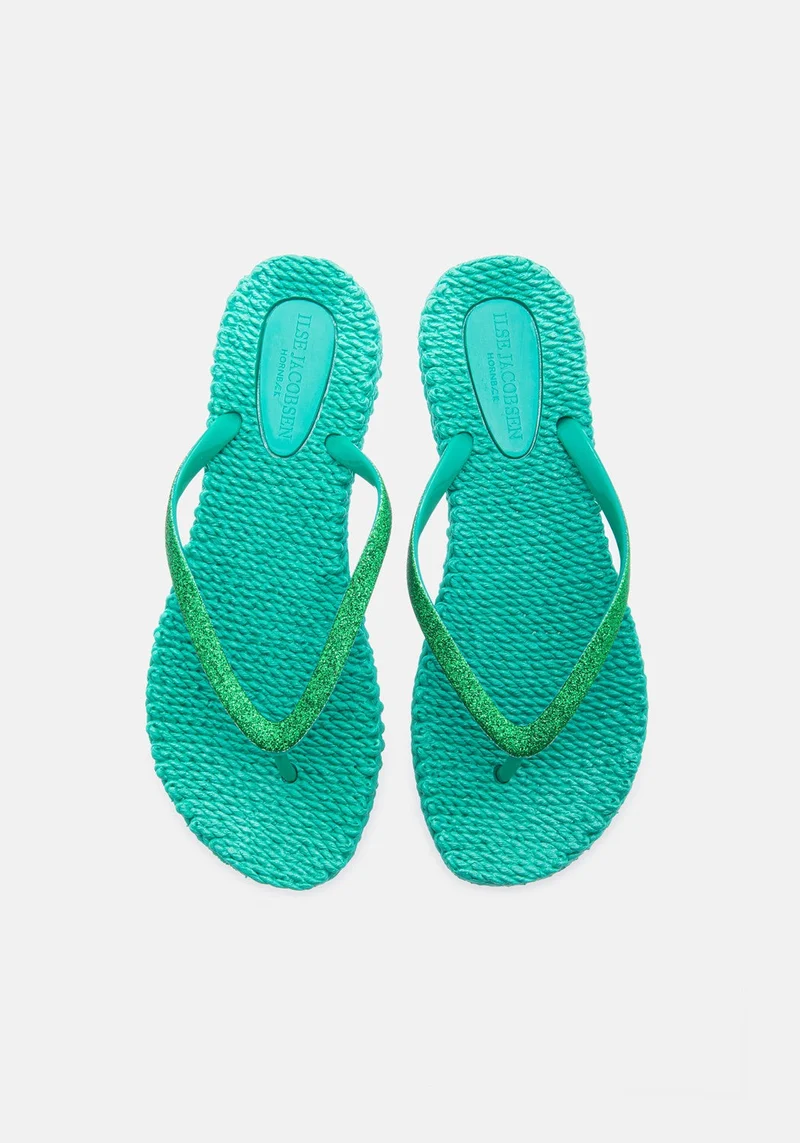Flip Flop with Glitter north green