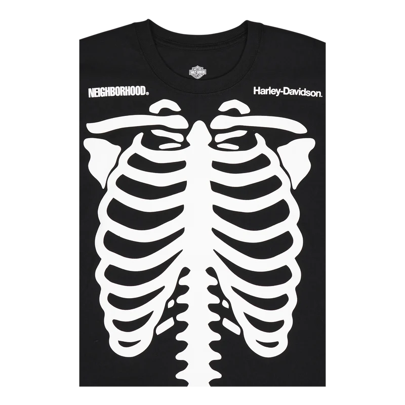 H-d . Crewneck Ls . Co Black
