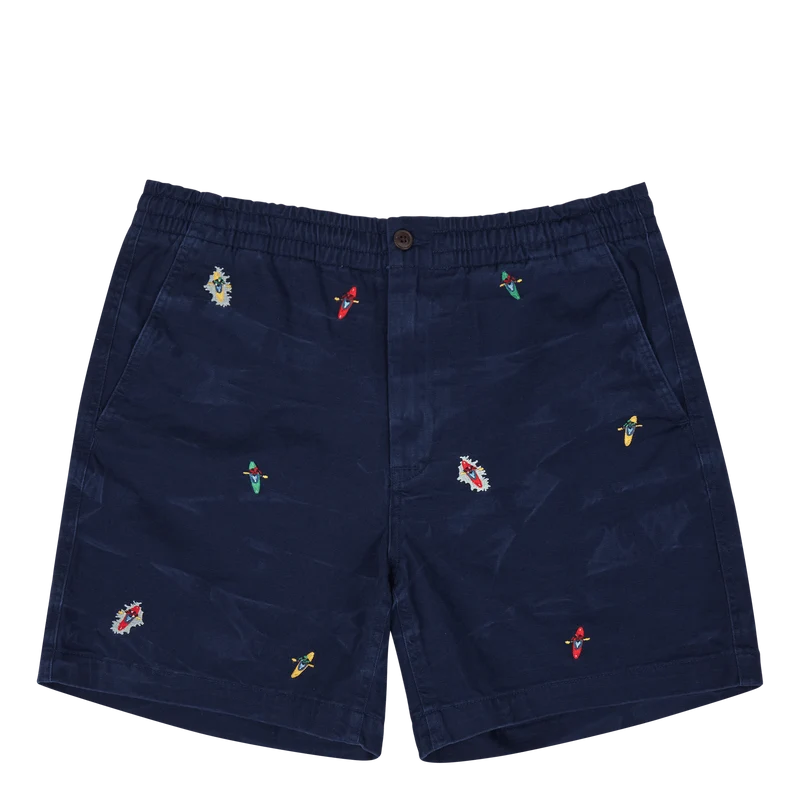 6-Inch Polo Prepster Embroidered Short Newport Navy W/Kayak Emb