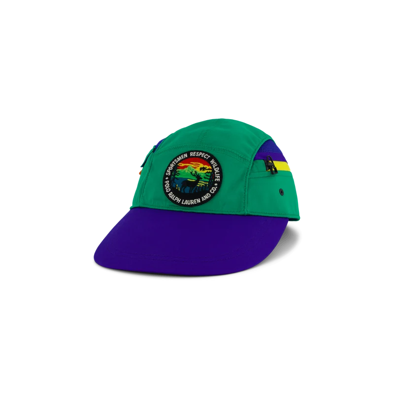Cotton Nylon-5 Panel Long Bill 5957c Chroma Green