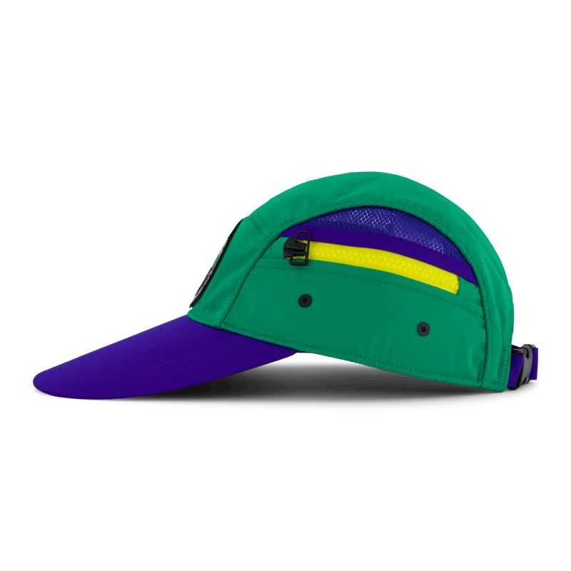 Cotton Nylon-5 Panel Long Bill 5957c Chroma Green
