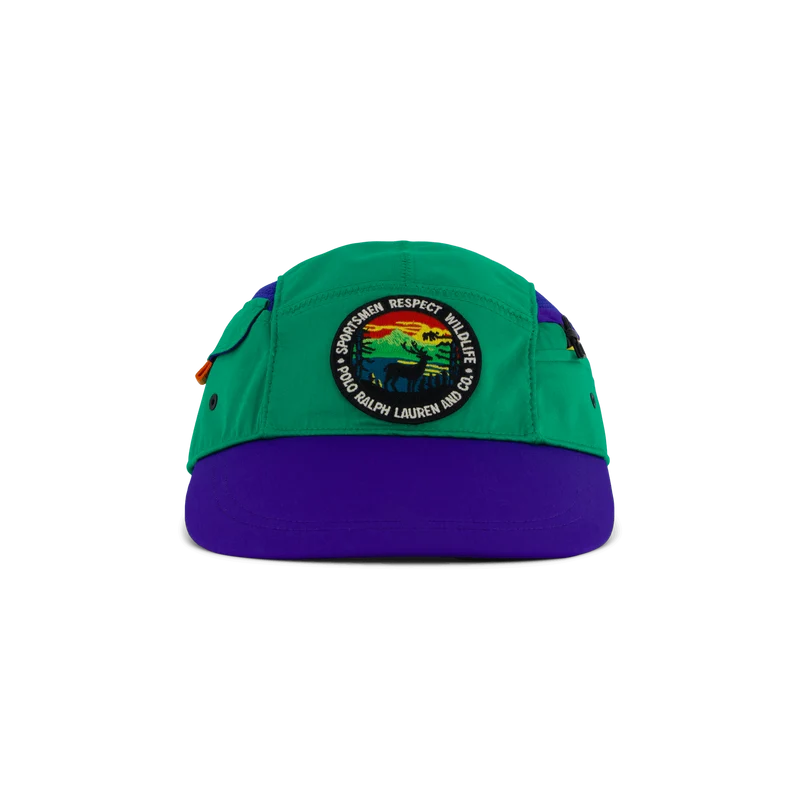 Cotton Nylon-5 Panel Long Bill 5957c Chroma Green