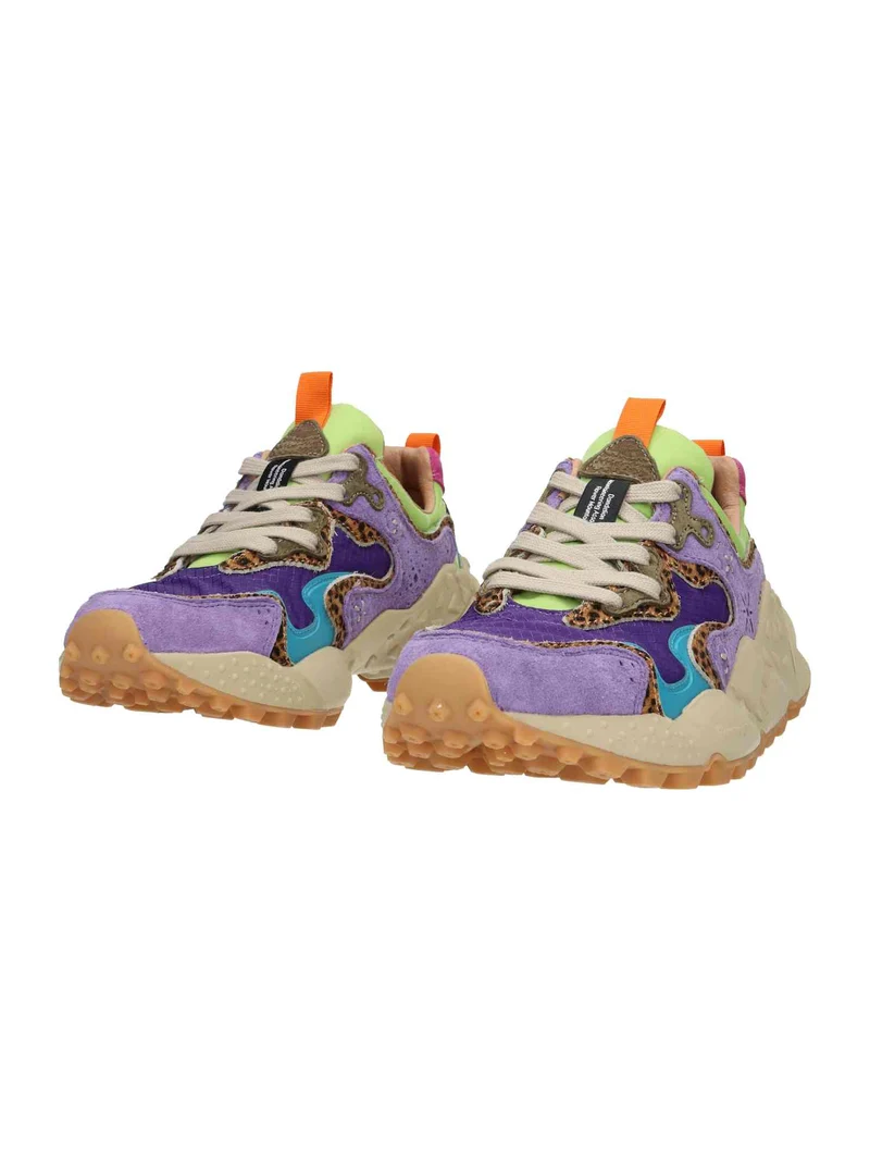 Rulis Woman Suede/Nylon Squared violet brown dark green