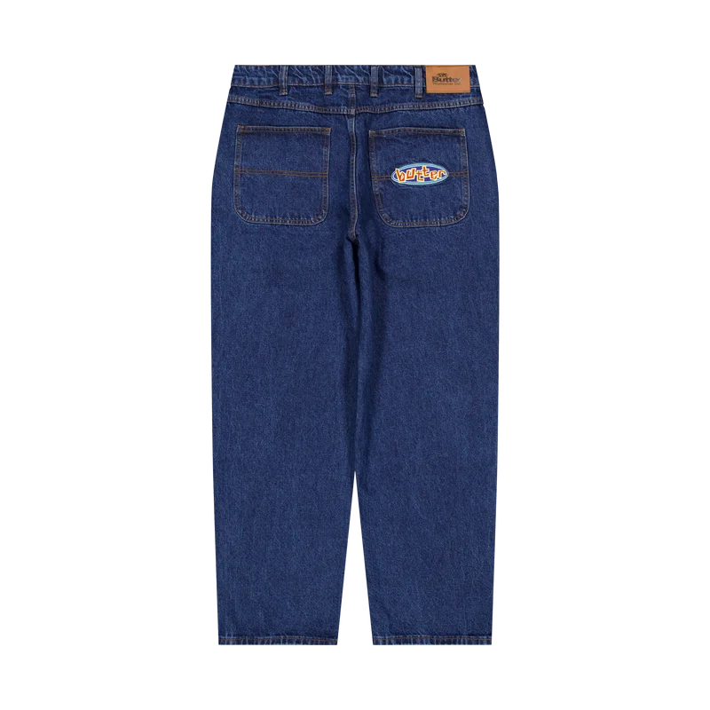 Scattered Denim Pants Dark Indigo