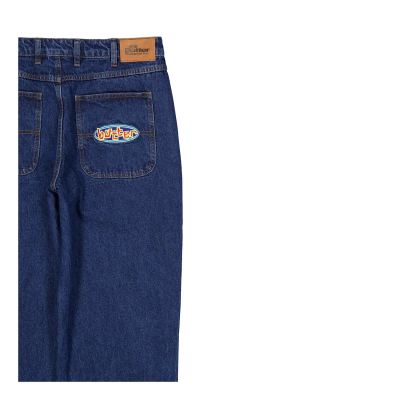 Scattered Denim Pants Dark Indigo