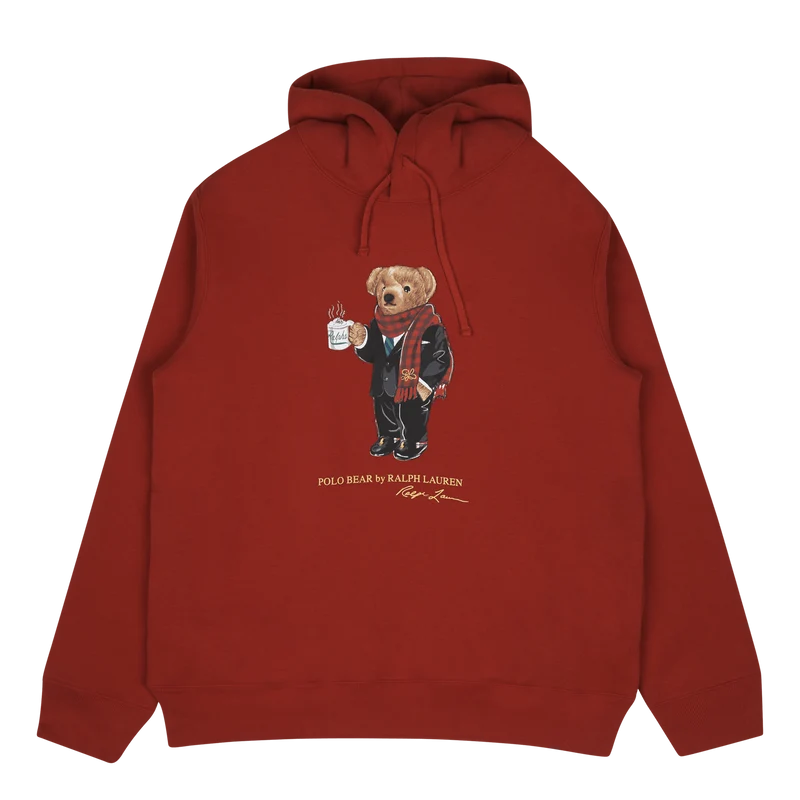 Lunar New Year Polo Bear Hoodie RL 2000 Red