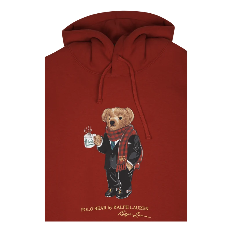 Lunar New Year Polo Bear Hoodie RL 2000 Red