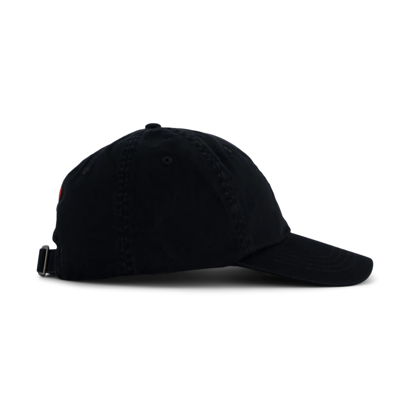 Cotton Chino Ball Cap Polo Black / RL2000 Red