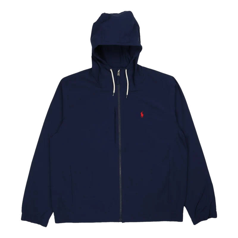 Packable Hooded Jacket Navy