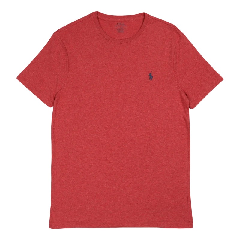 Custom Slim Fit Jersey Crewneck T-Shirt Red/Htr