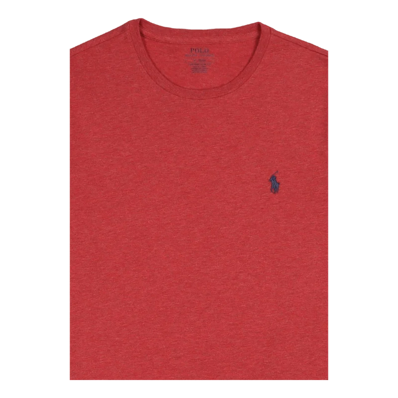 Custom Slim Fit Jersey Crewneck T-Shirt Red/Htr
