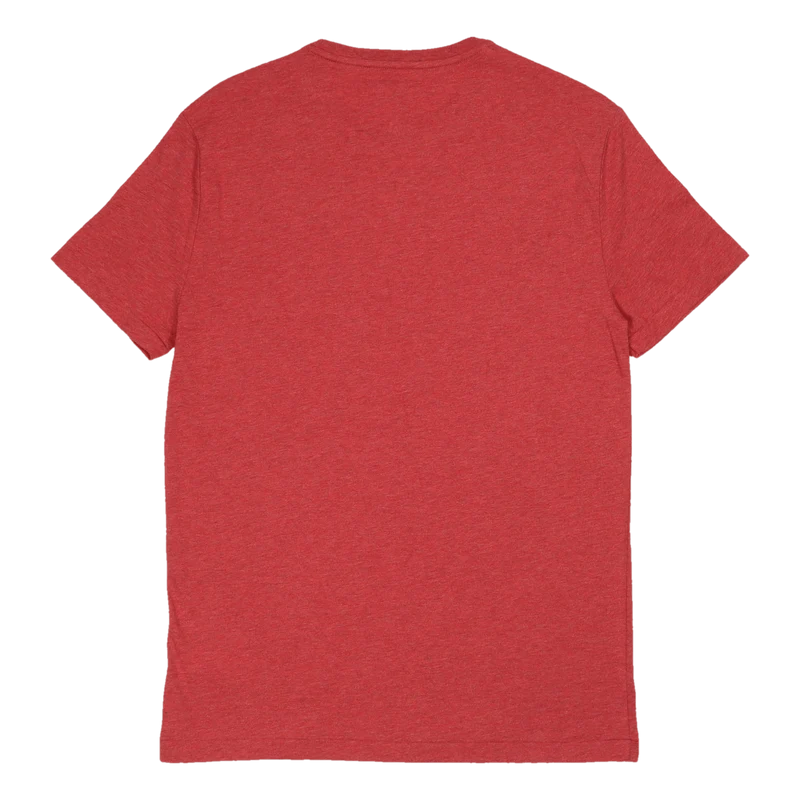 Custom Slim Fit Jersey Crewneck T-Shirt Red/Htr