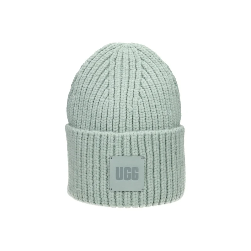 U Chunky Rib Beanie grey mist