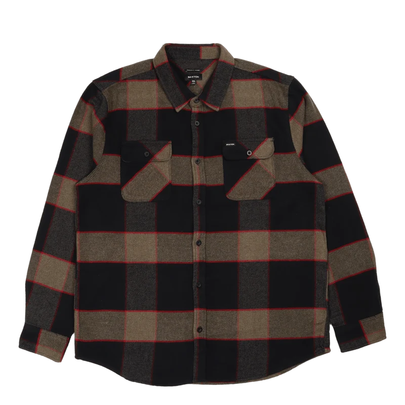 Bowery L/s Flannel Black/charcoal