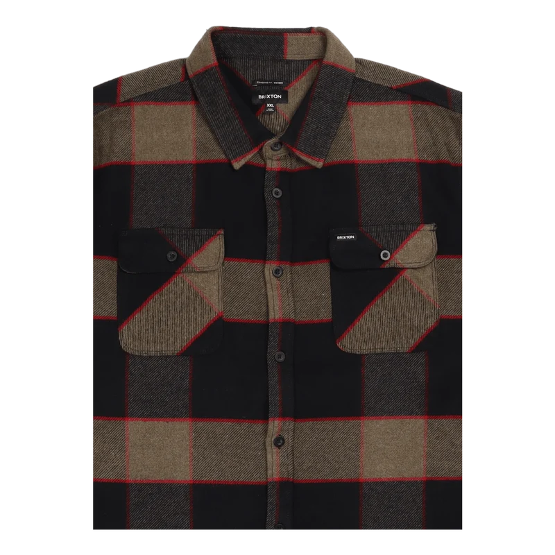 Bowery L/s Flannel Black/charcoal