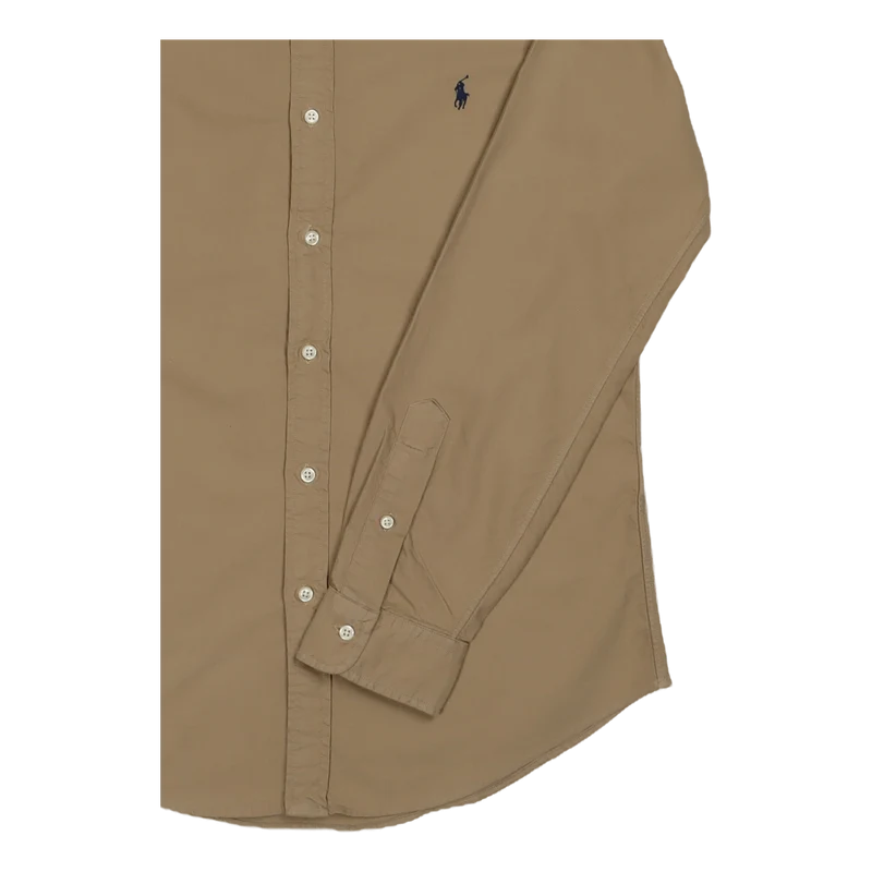 Slim Fit Garment-Dyed Oxford Shirt Surrey Tan