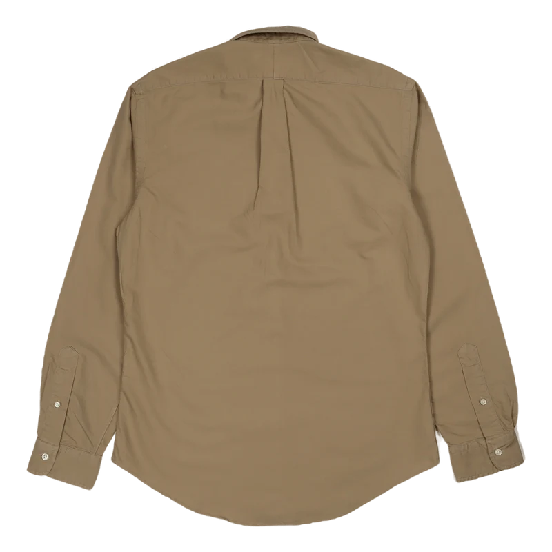 Slim Fit Garment-Dyed Oxford Shirt Surrey Tan